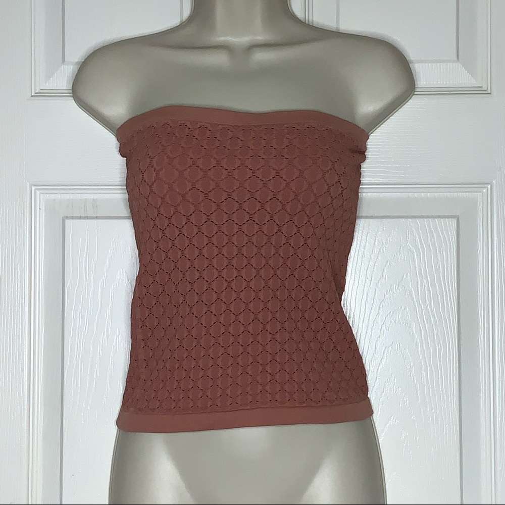 Free People Pink Honeycomb Tube Top Intimately Free People